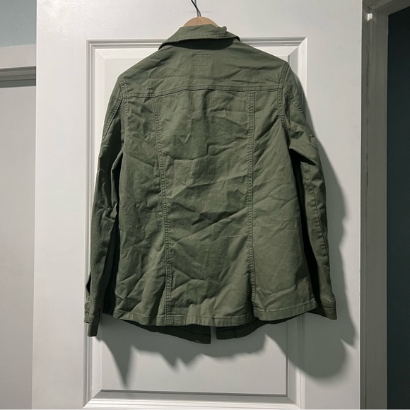 Curve Appeal Women’s Army Green Jacket Size Large Stretch - Picture 2 of 3